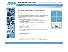 Tablet Screenshot of mw-maschinenbau.de
